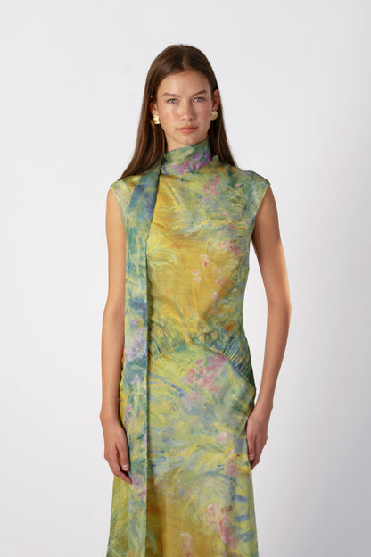 Iris Silk Maxi Dress