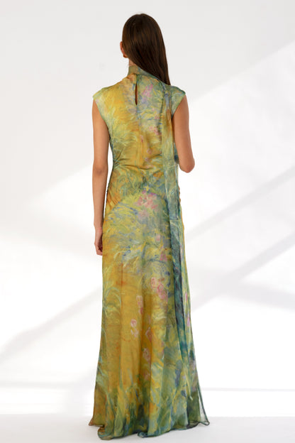 Iris Silk Maxi Dress