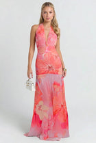 Valentina Sunset Maxi Dress in Blush