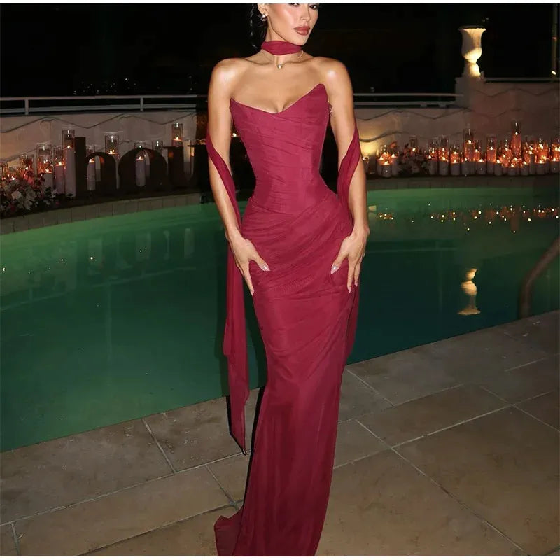 Arabella Chiffon Mermaid Dress