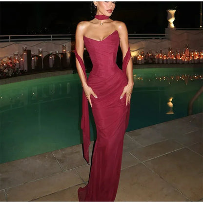 Arabella Chiffon Mermaid Dress