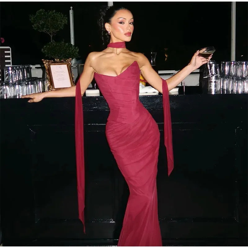 Arabella Chiffon Mermaid Dress