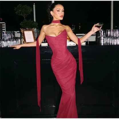 Arabella Chiffon Mermaid Dress