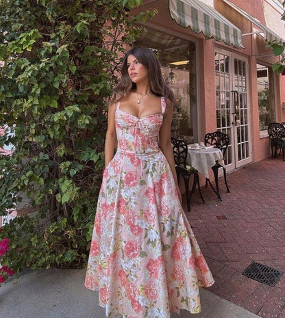 Liliana Floral A-Line Gown