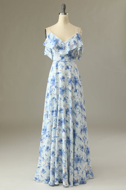 Margot Floral Off-Shoulder Bridesmaid Dress