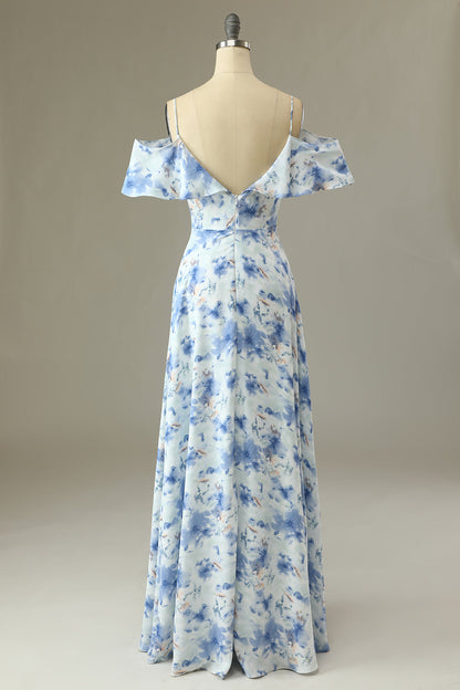 Margot Floral Off-Shoulder Bridesmaid Dress