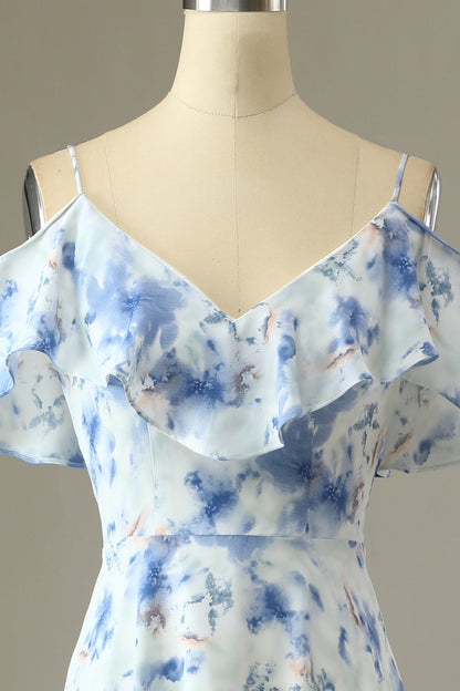 Margot Floral Off-Shoulder Bridesmaid Dress