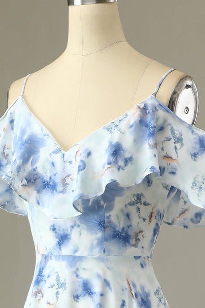 Margot Floral Off-Shoulder Bridesmaid Dress