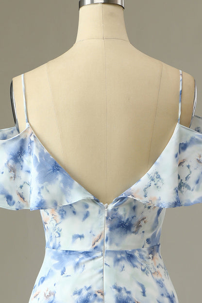 Margot Floral Off-Shoulder Bridesmaid Dress