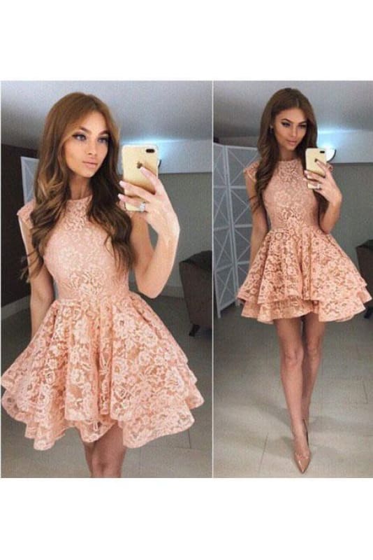 Ophelia Lace A-Line Mini Dress
