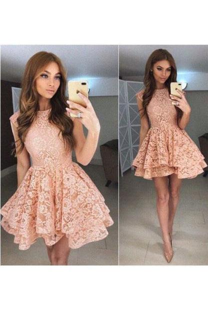 Ophelia Lace A-Line Mini Dress