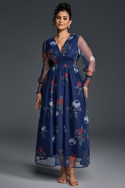 Isabelle Floral Pleated Maxi Dress