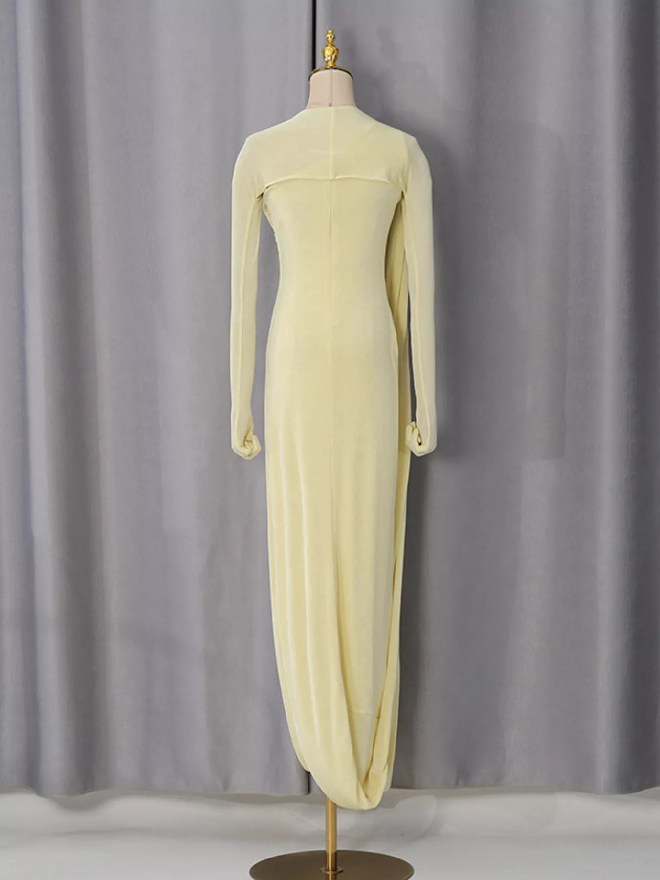 Isabelle One-Shoulder Draped Maxi Dress