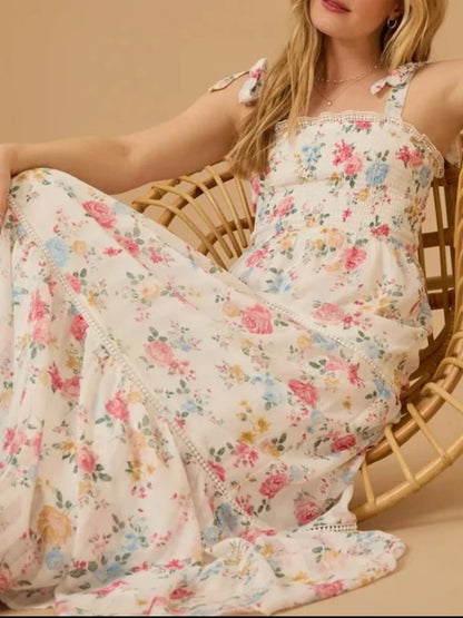 Isabelle Floral Smocked Maxi Dress