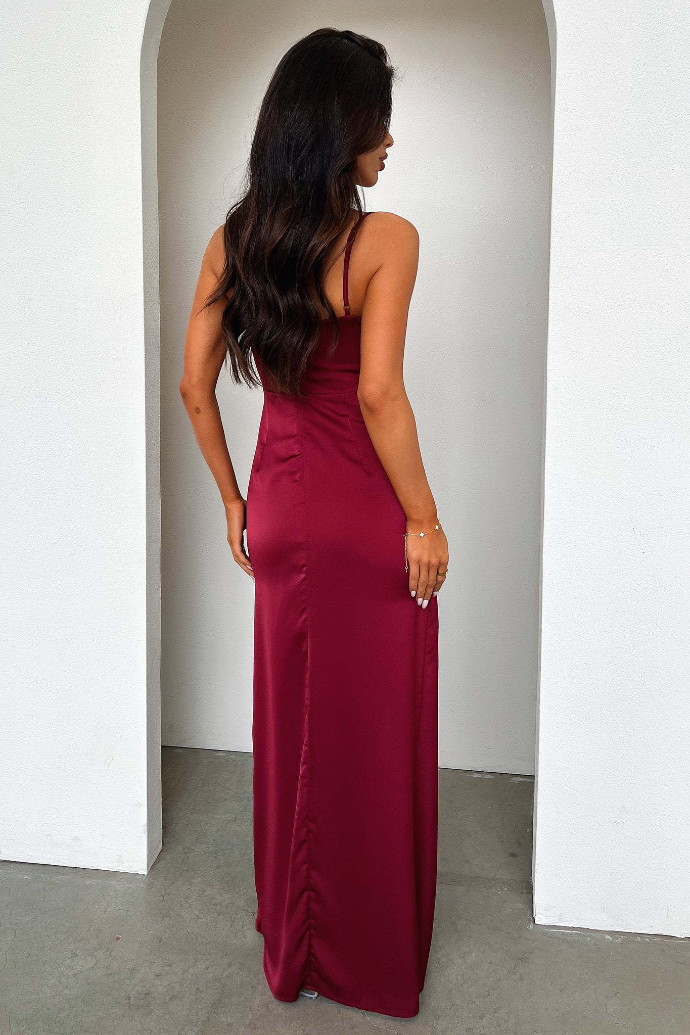 Aiana Satin Maxi Dress