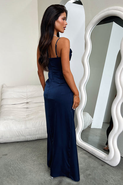 Aiana Satin Maxi Dress