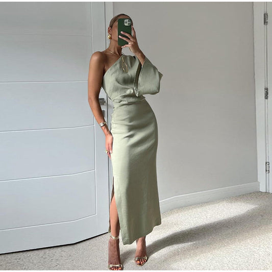 Alessandra Draped Midi Dress
