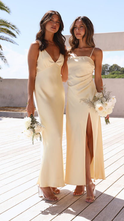 Alessandra Ruched Maxi Dress