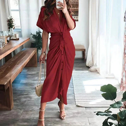 Audrey Wrap Midi Dress