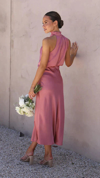 Cassandra Draped Midi Dress