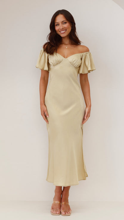 Emilia Ruffle Midi Dress