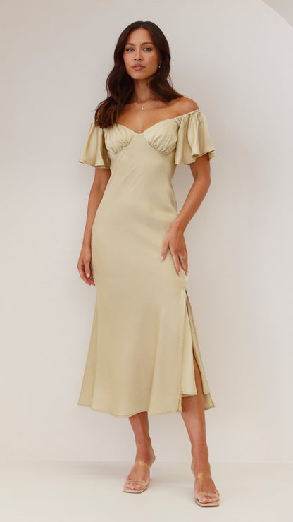 Emilia Ruffle Midi Dress