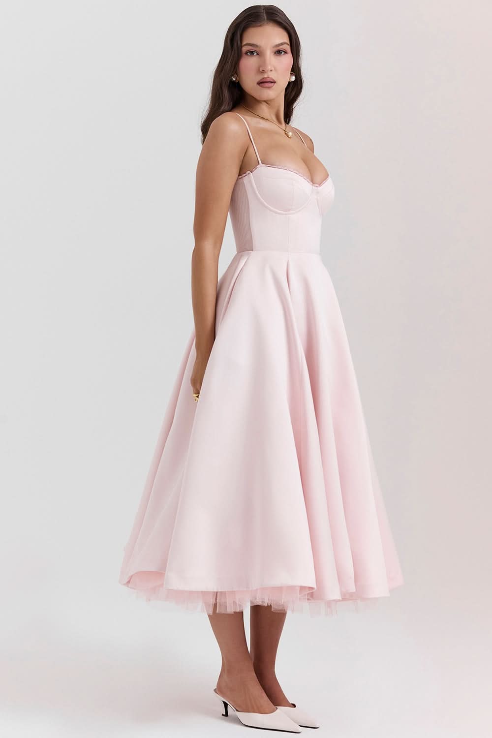 Evelyn Corset Midi Dress