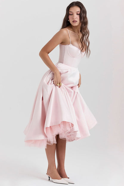 Evelyn Corset Midi Dress