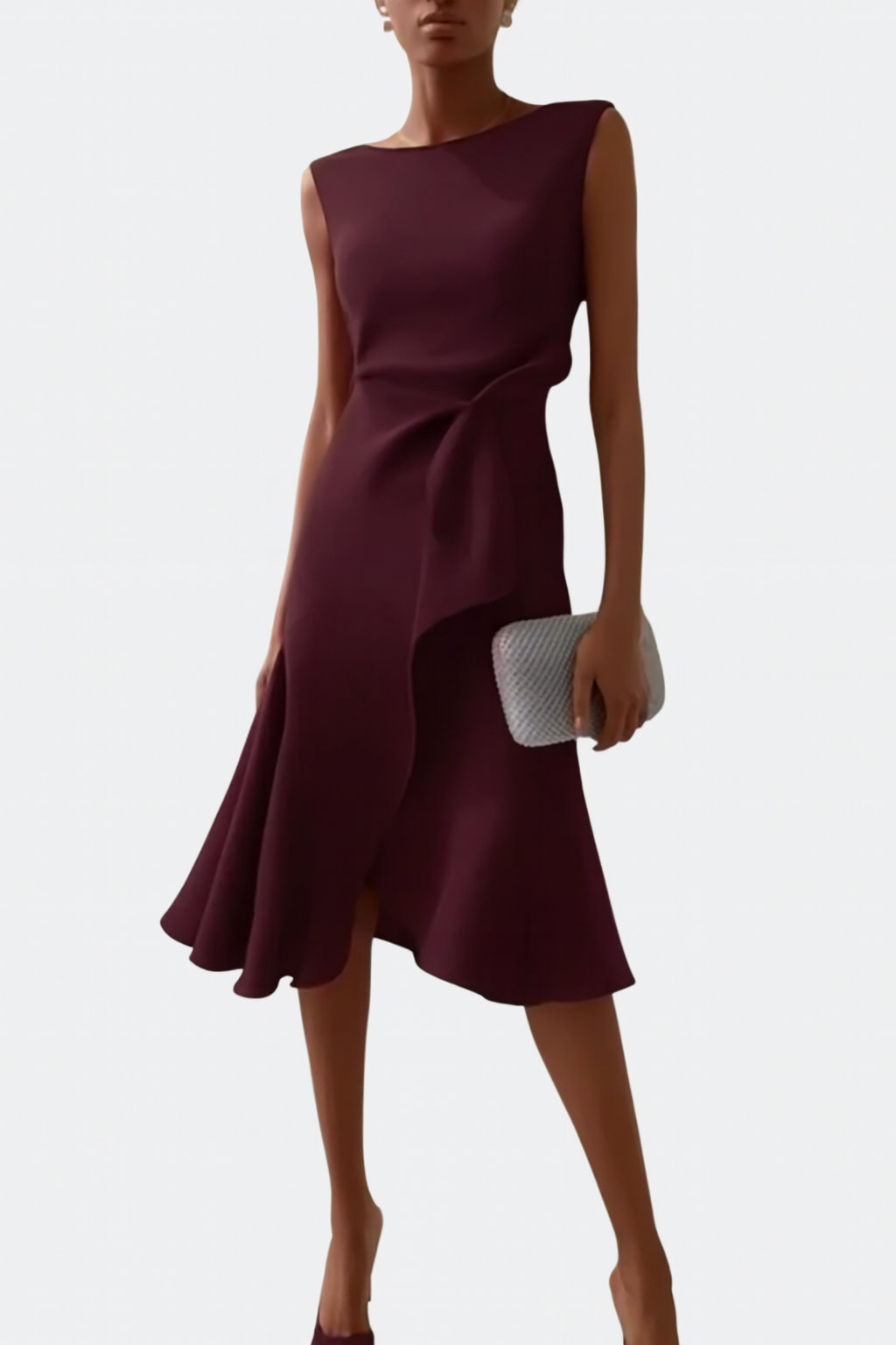 Iris Ruffle Midi Dress