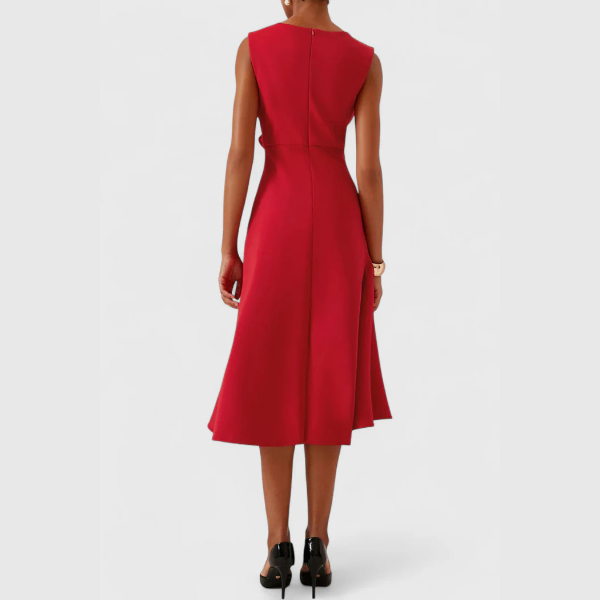 Iris Ruffle Midi Dress