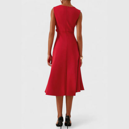 Iris Ruffle Midi Dress