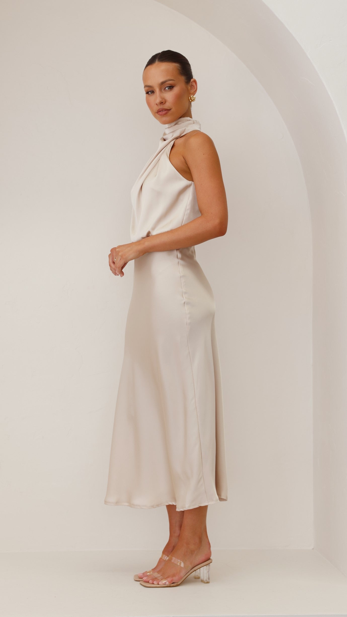 Isabelle Draped Midi Dress