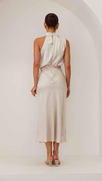 Isabelle Draped Midi Dress