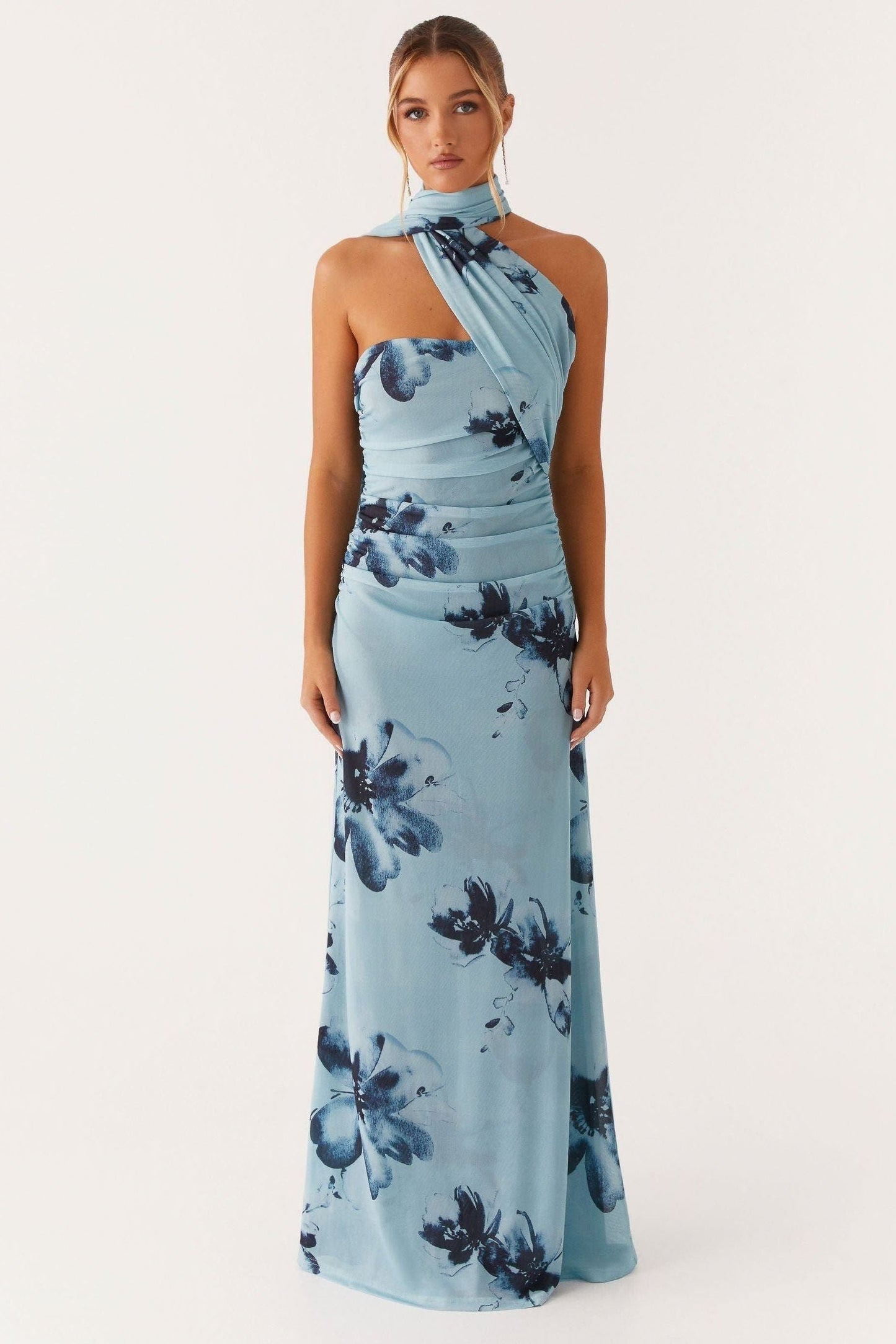Isla Ruched Maxi Dress