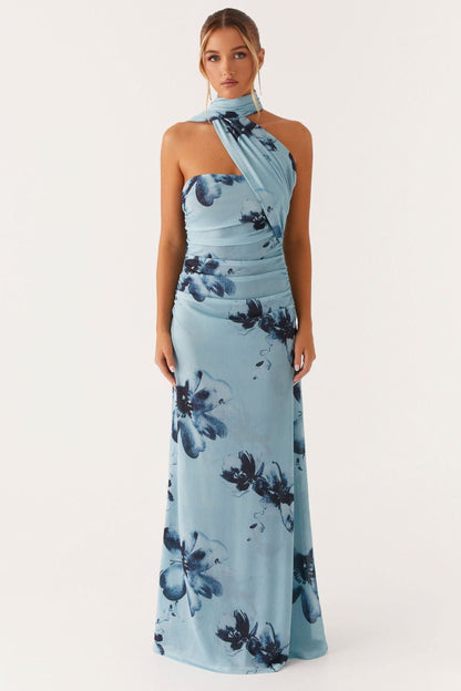 Isla Ruched Maxi Dress