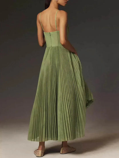 Juliana Pleated Maxi Dress