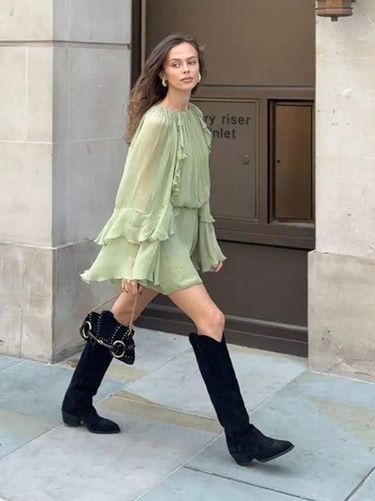 Juliana Ruffle Mini Dress