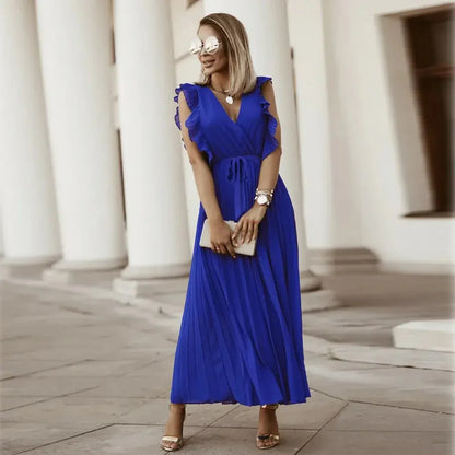Olivia Ruffle Maxi Dress