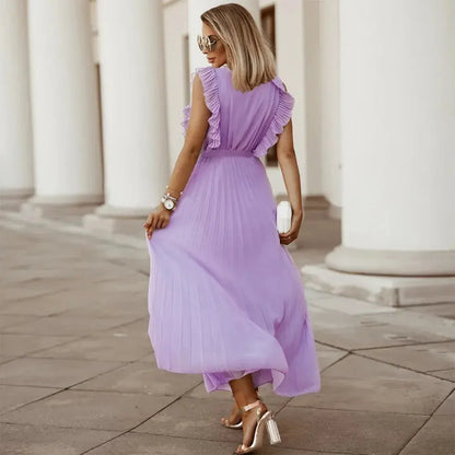 Olivia Ruffle Maxi Dress