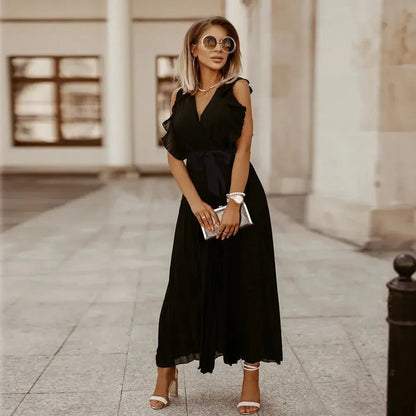 Olivia Ruffle Maxi Dress