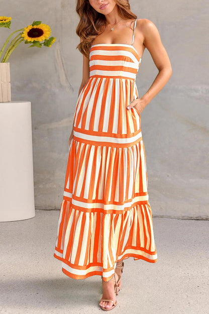 Paloma Striped Maxi Dress