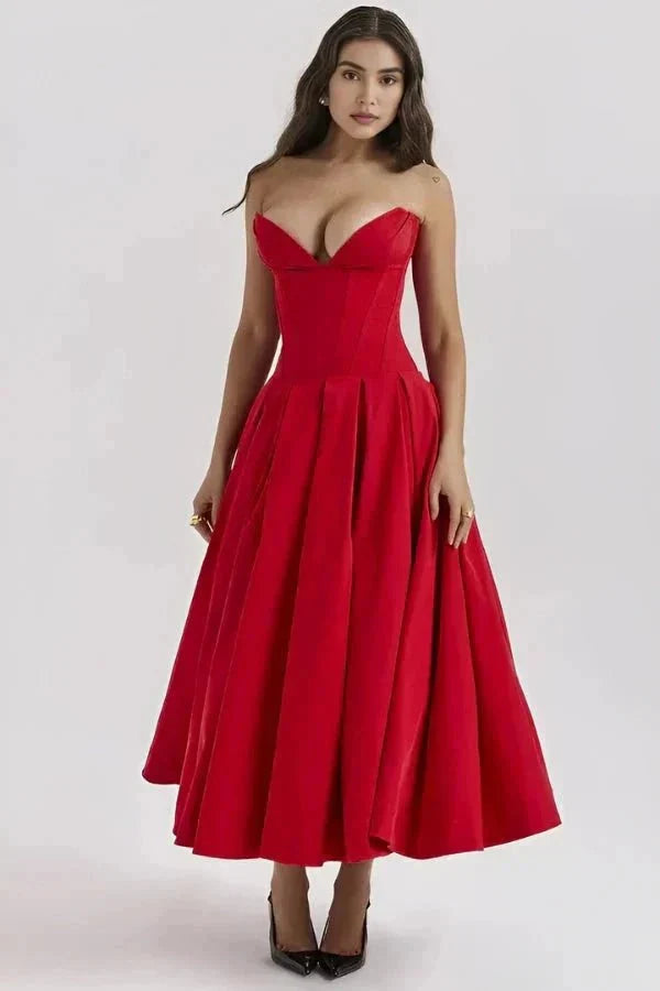 Scarlett Corset Midi Dress