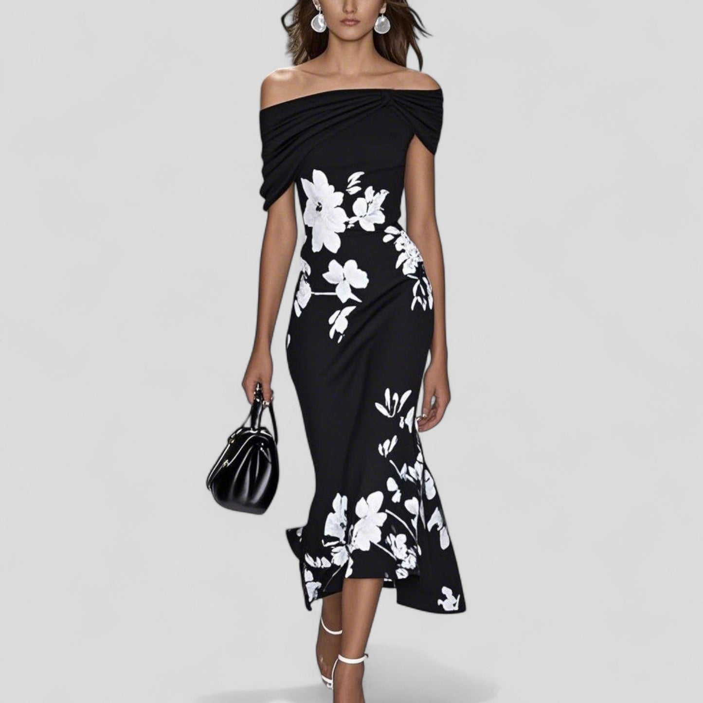 Sienna Draped Midi Dress