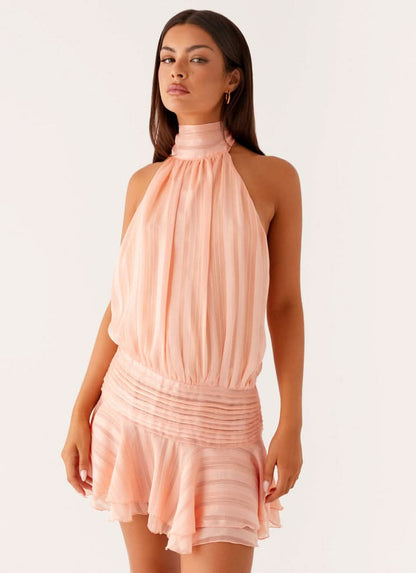 AMINA RUFFLE MINI DRESS