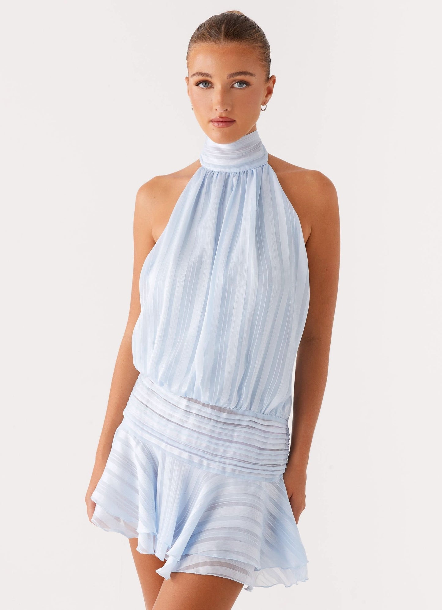 AMINA RUFFLE MINI DRESS
