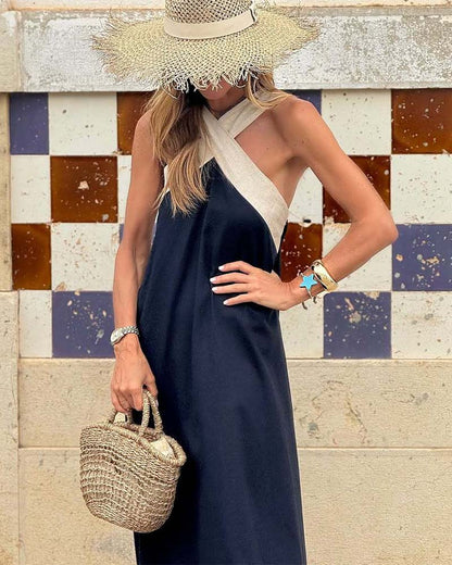 Stella Cross Maxi Dress