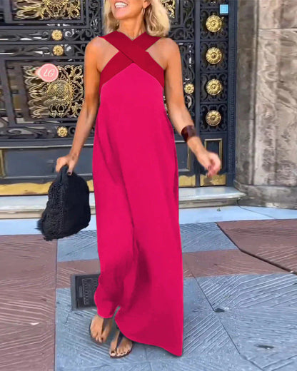 Stella Cross Maxi Dress