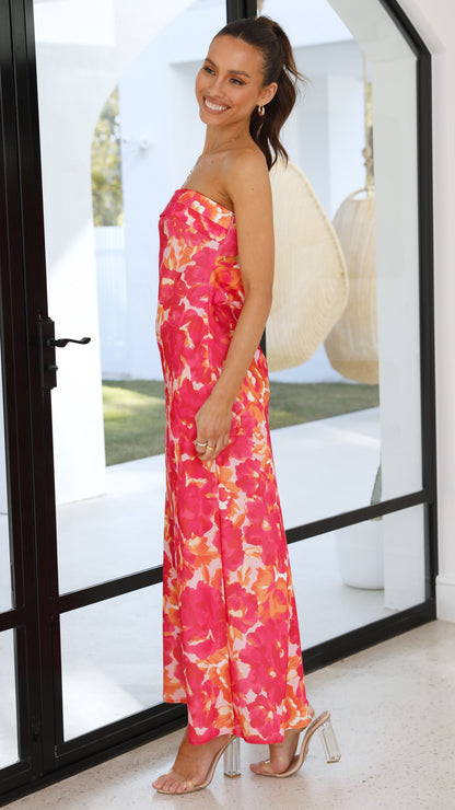 Valencia Ruched Midi Dress