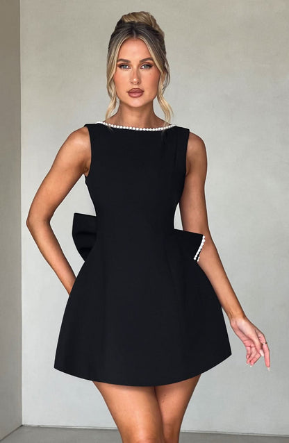 Victoria Bow Mini Dress