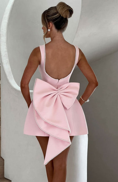 Victoria Bow Mini Dress